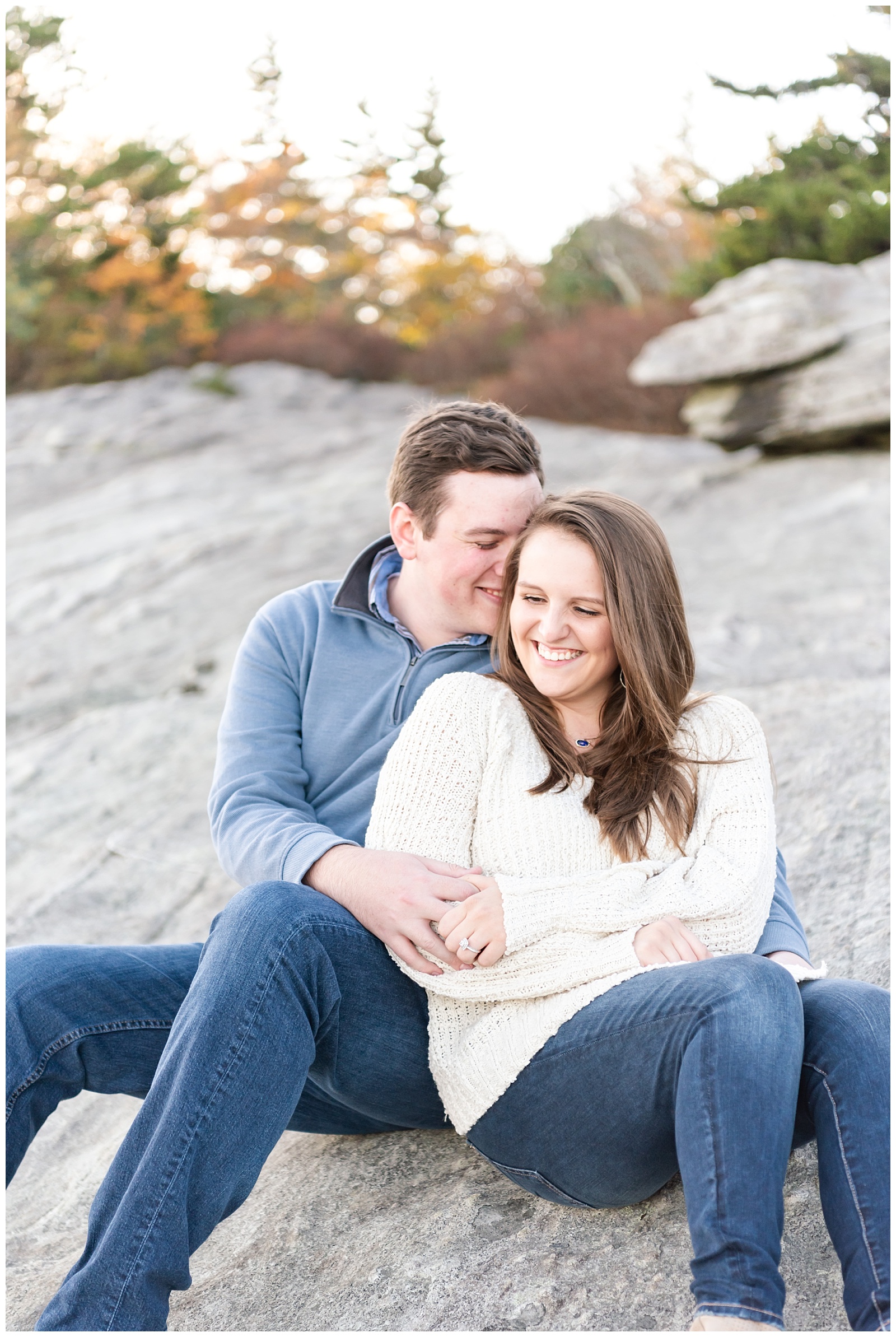 Linville, NC, Mountains, Blue Ridge Parkway, Beacon Heights, Rough Ridge, Fall, Couple, Photographer, Engagement