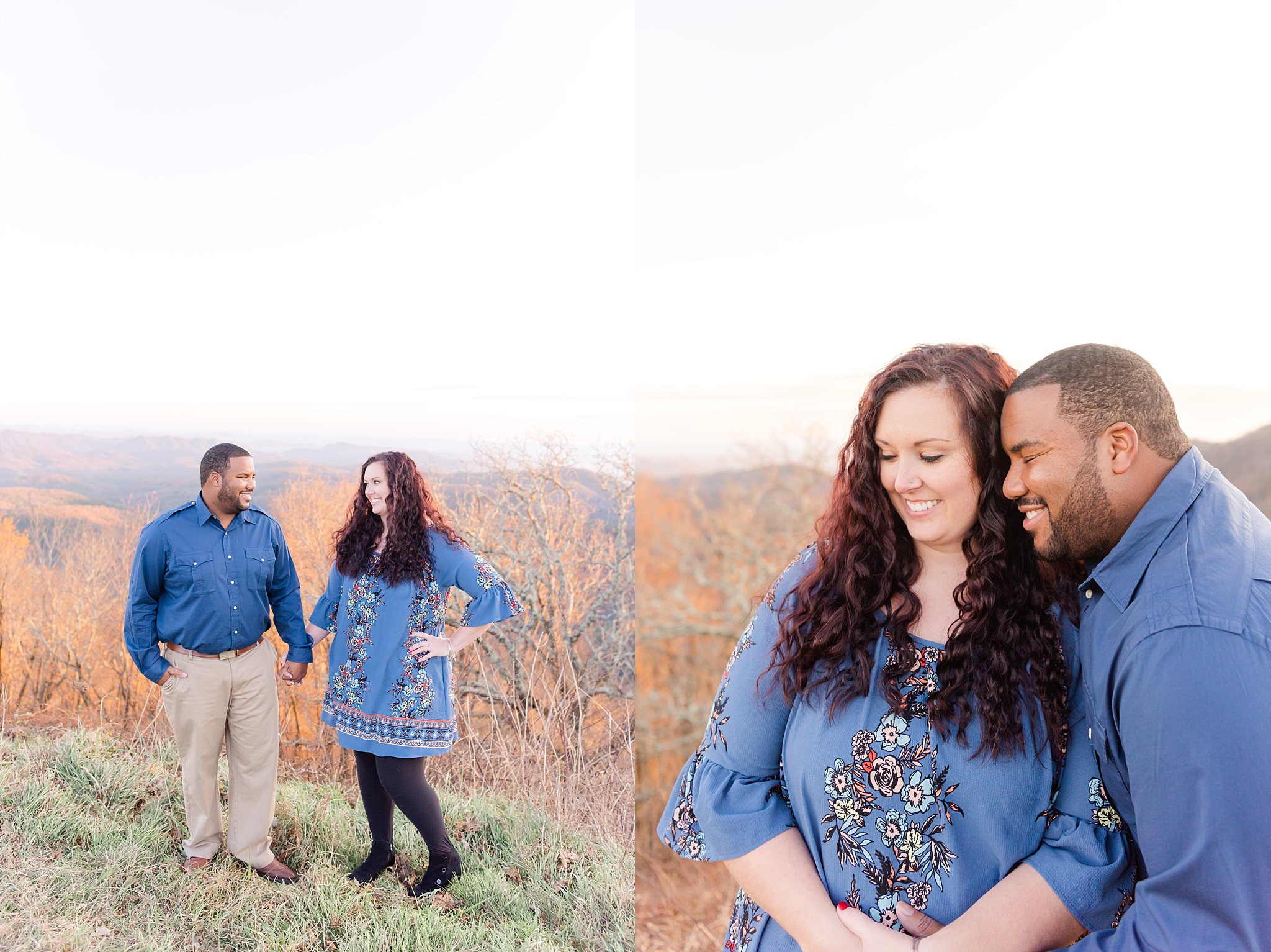mountains, NC, moses cone, thunderhill overlook, fall, engagement, photography
