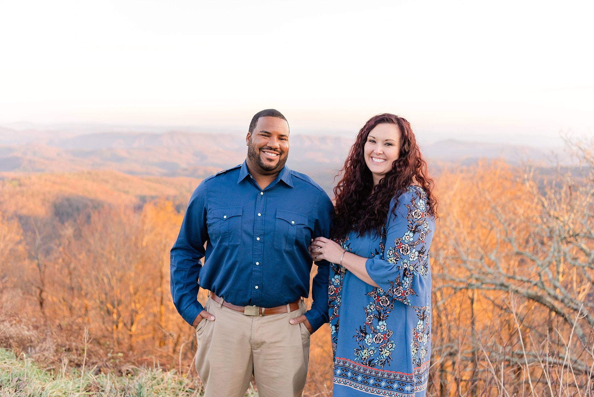 mountains, NC, moses cone, thunderhill overlook, fall, engagement, photography