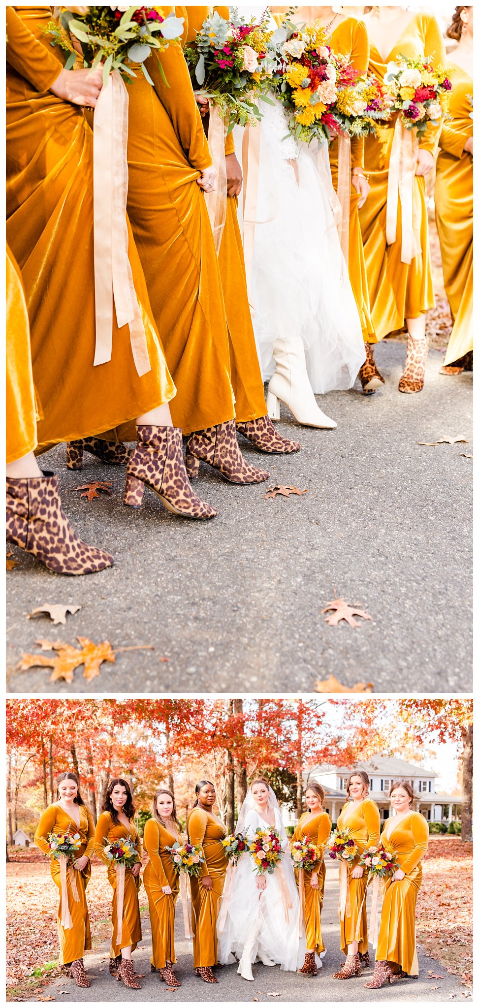 cheetah bridesmaids boots
