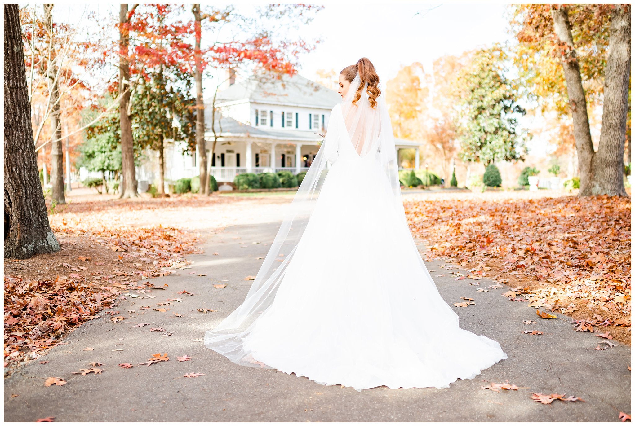 fall wedding gown