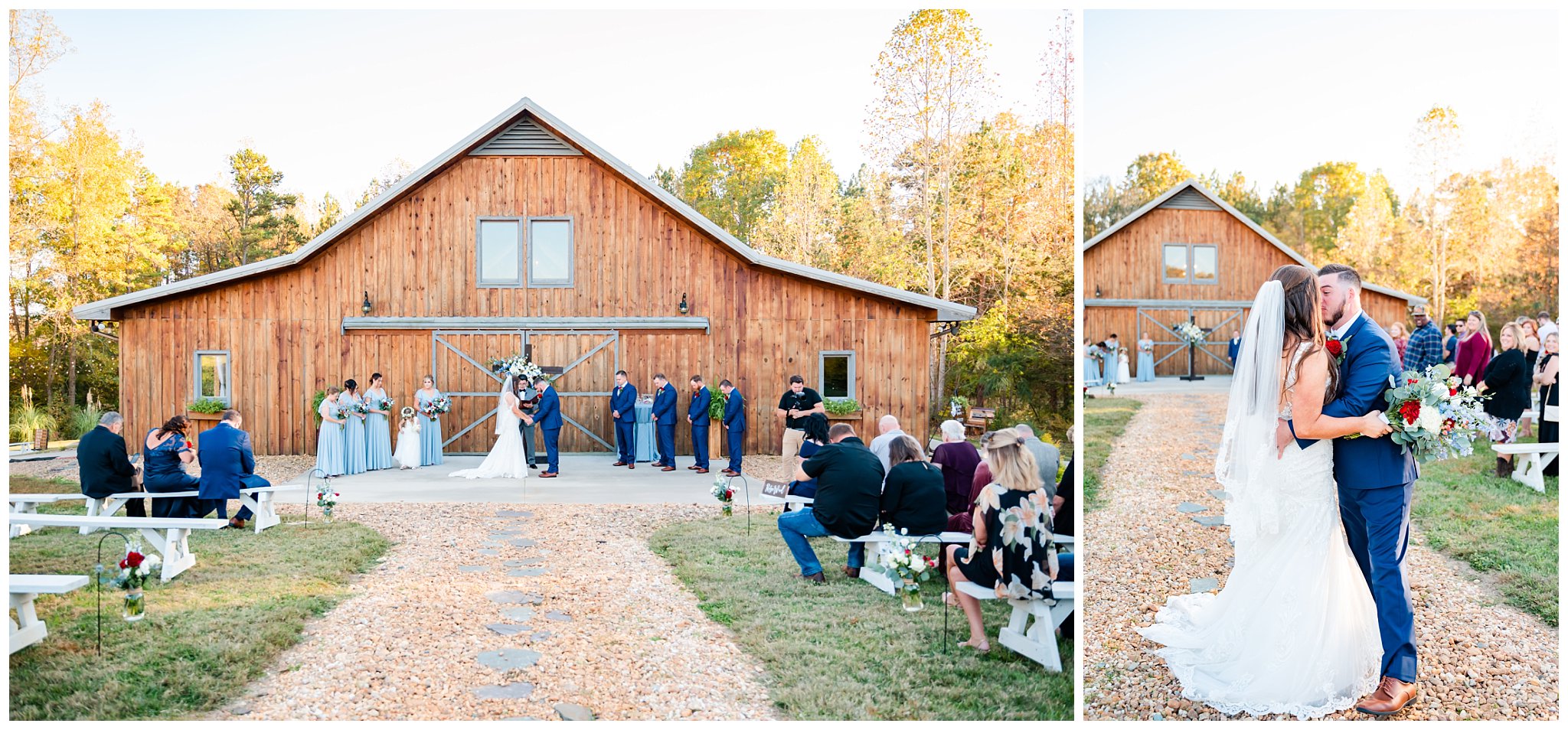 North Carolina wedding photographer captures wedding ceremony