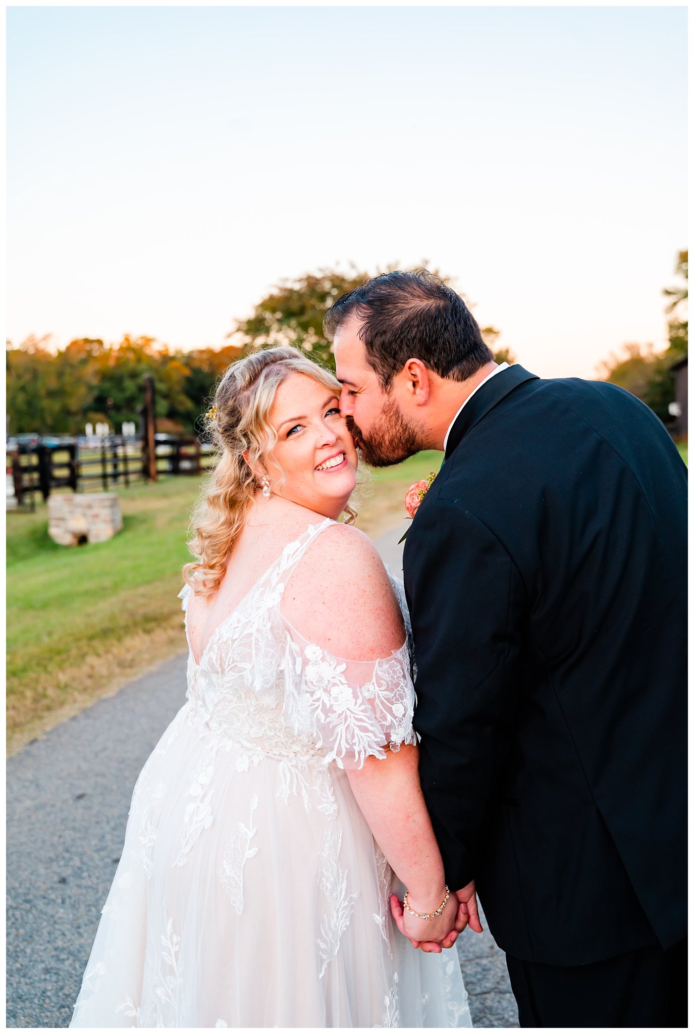 Greensboro wedding photographer shoots bride and groom portrait