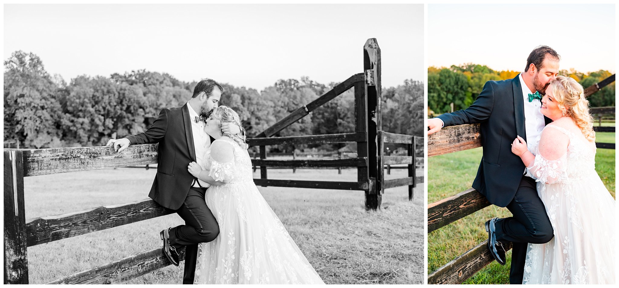 Charlotte wedding photographer captures bride and groom portraits