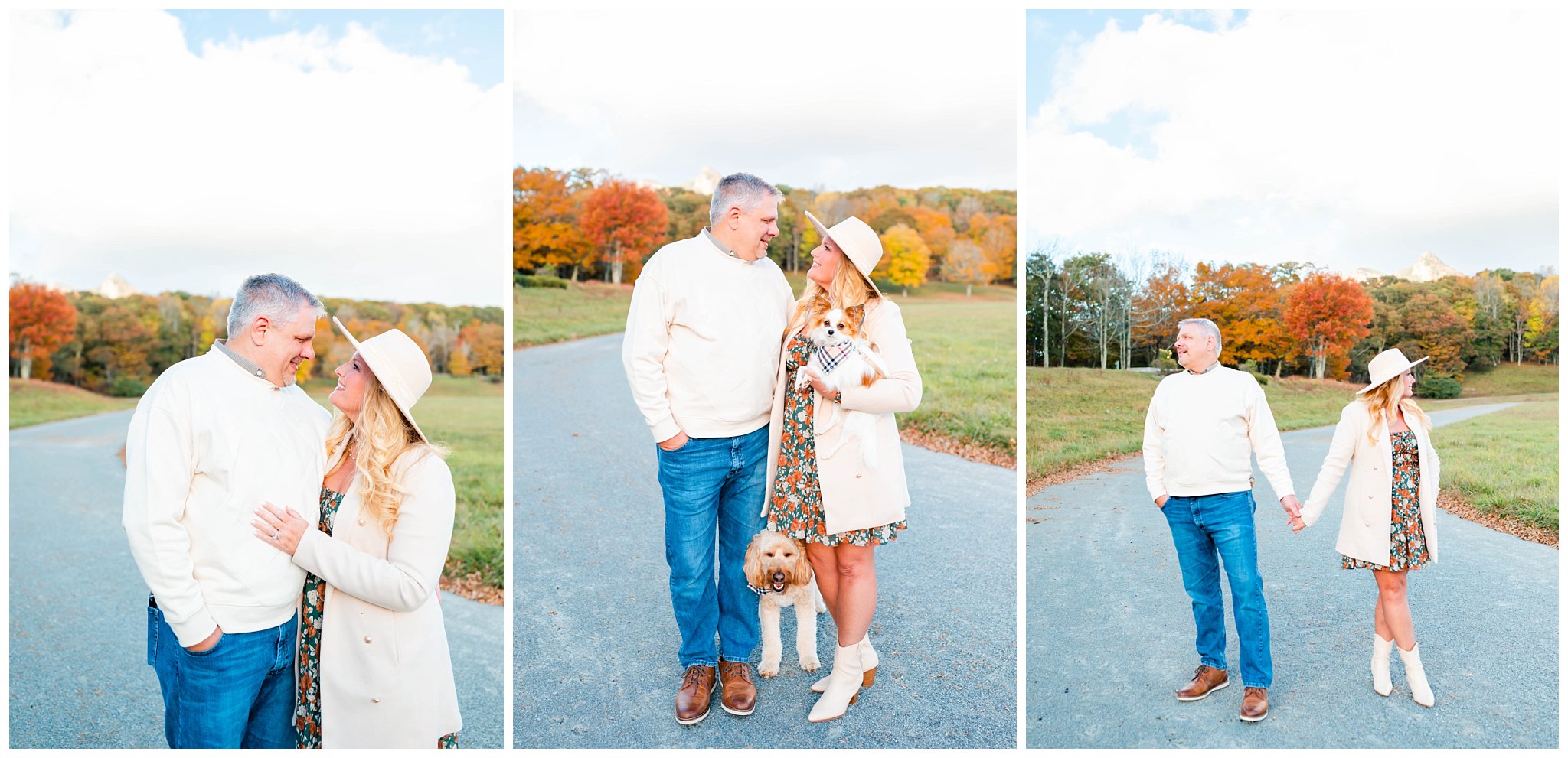 fall family session in western North Carolina