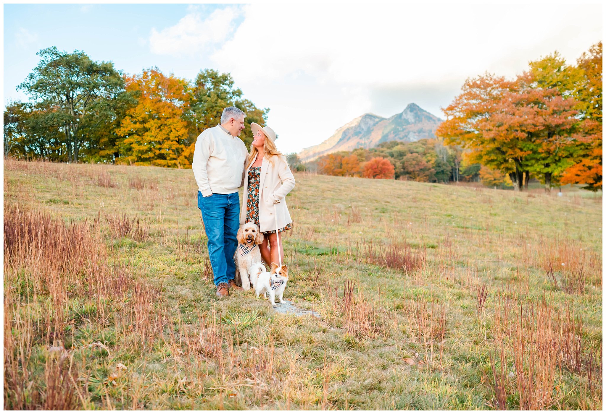 fall family session near Grandfather Mountain