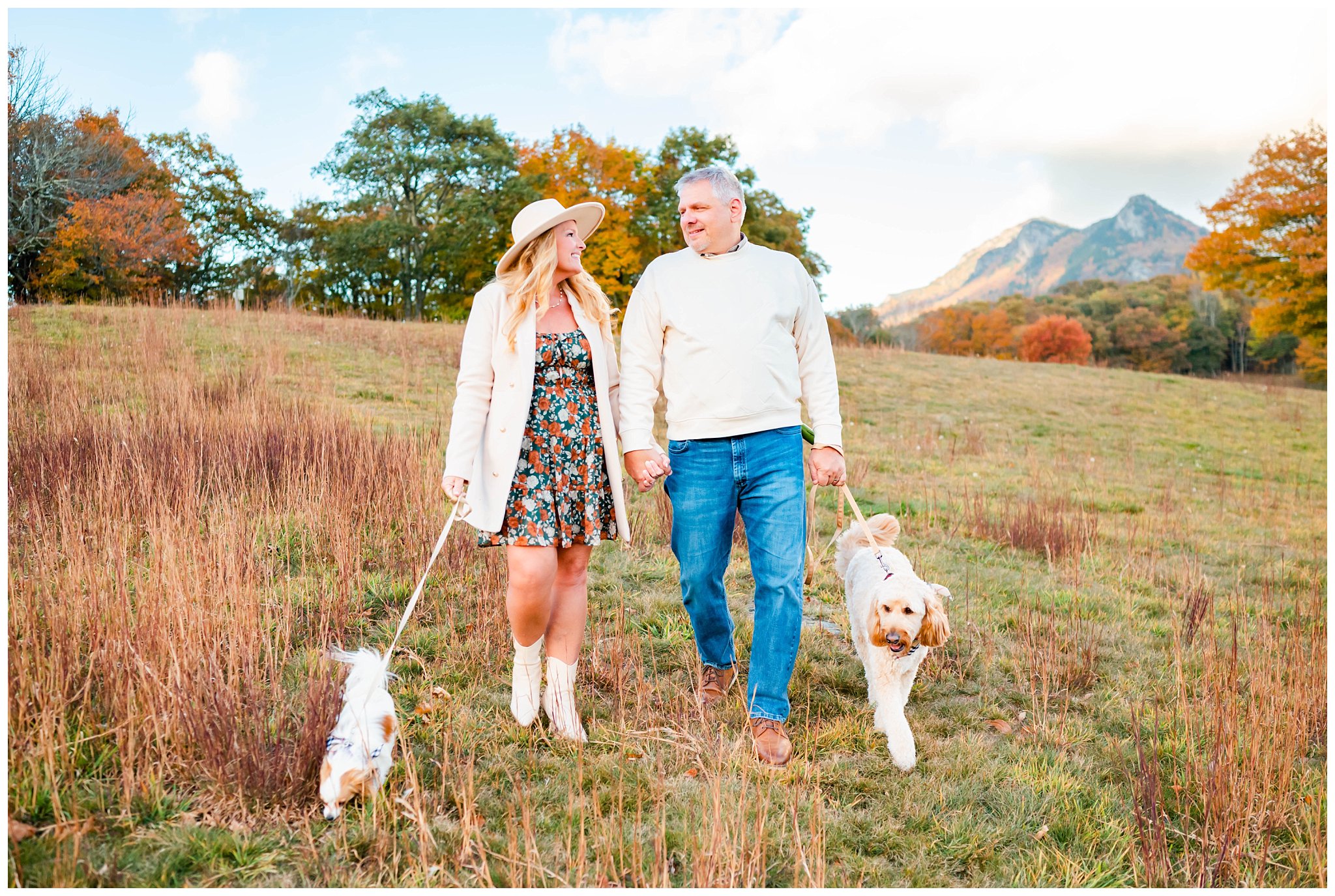 fall family session in the North Carolina mountains