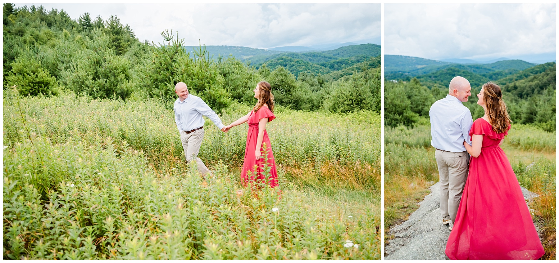 engagement session in Blowing Rock NC