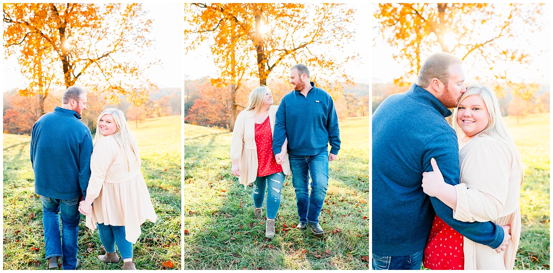 fall engagement session at the Biltmore Estate